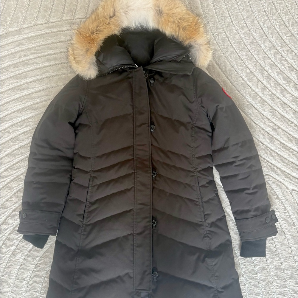New - Canada Goose Lorette Parka - Medium Fusion Fit - Black - Fur Trim